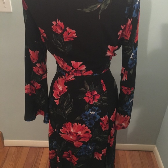 Olivaceous Midi Wrap Dress - Picture 2 of 6